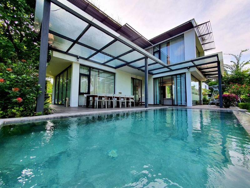 Hình ảnh villa Tam Đảo “chuẩn resort” có bể bơi riêng và sân vườn rộng rãi